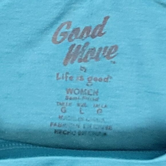 Life Is Good Women's Teal Good Move Long Sleeve Athletic Tee - L - Picture 8 of 8